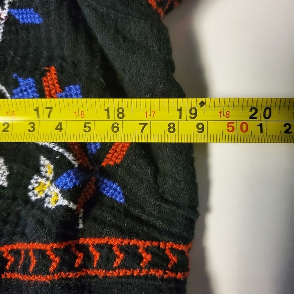 Old Navy Gauzy Cotton Embroidered Black Heirloom Dress size Medium - Picture 9 of 11